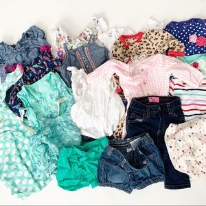 Baby Girl 3-6 Month 19 Piece Bundle Mixed Brands